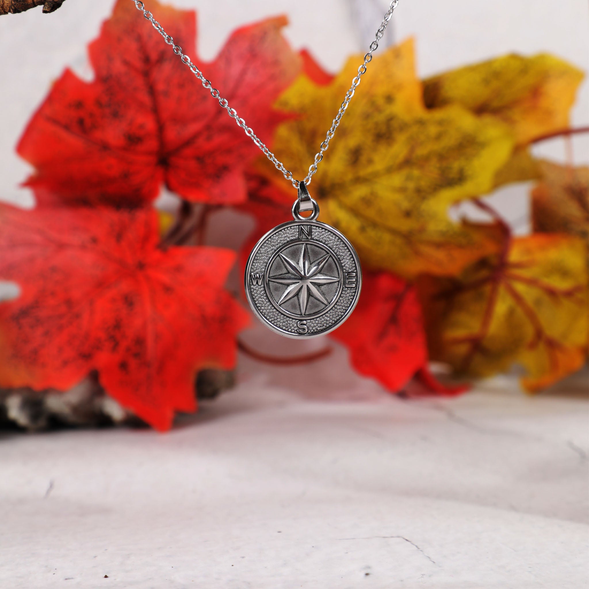 Compass Pendant Necklace