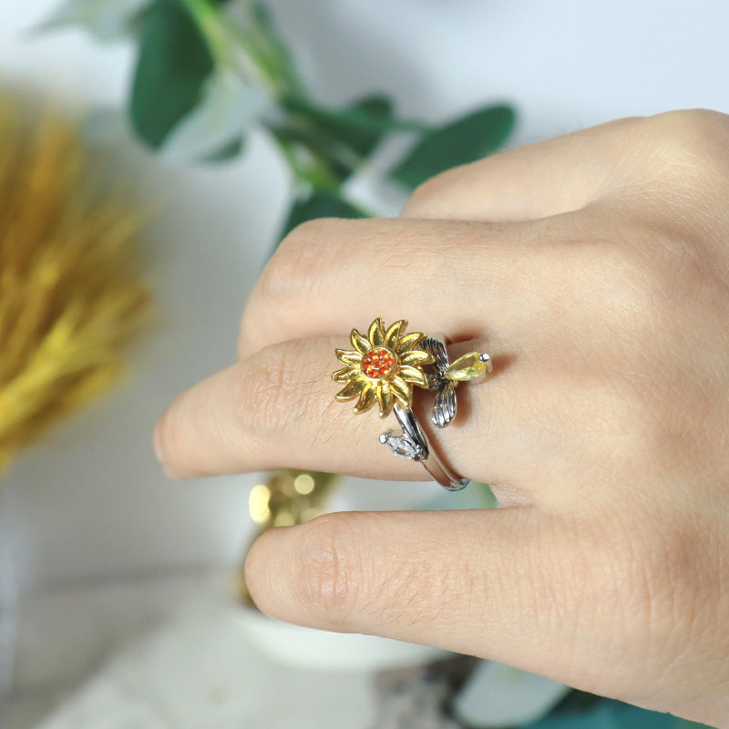 Sunflower Wrap Ring