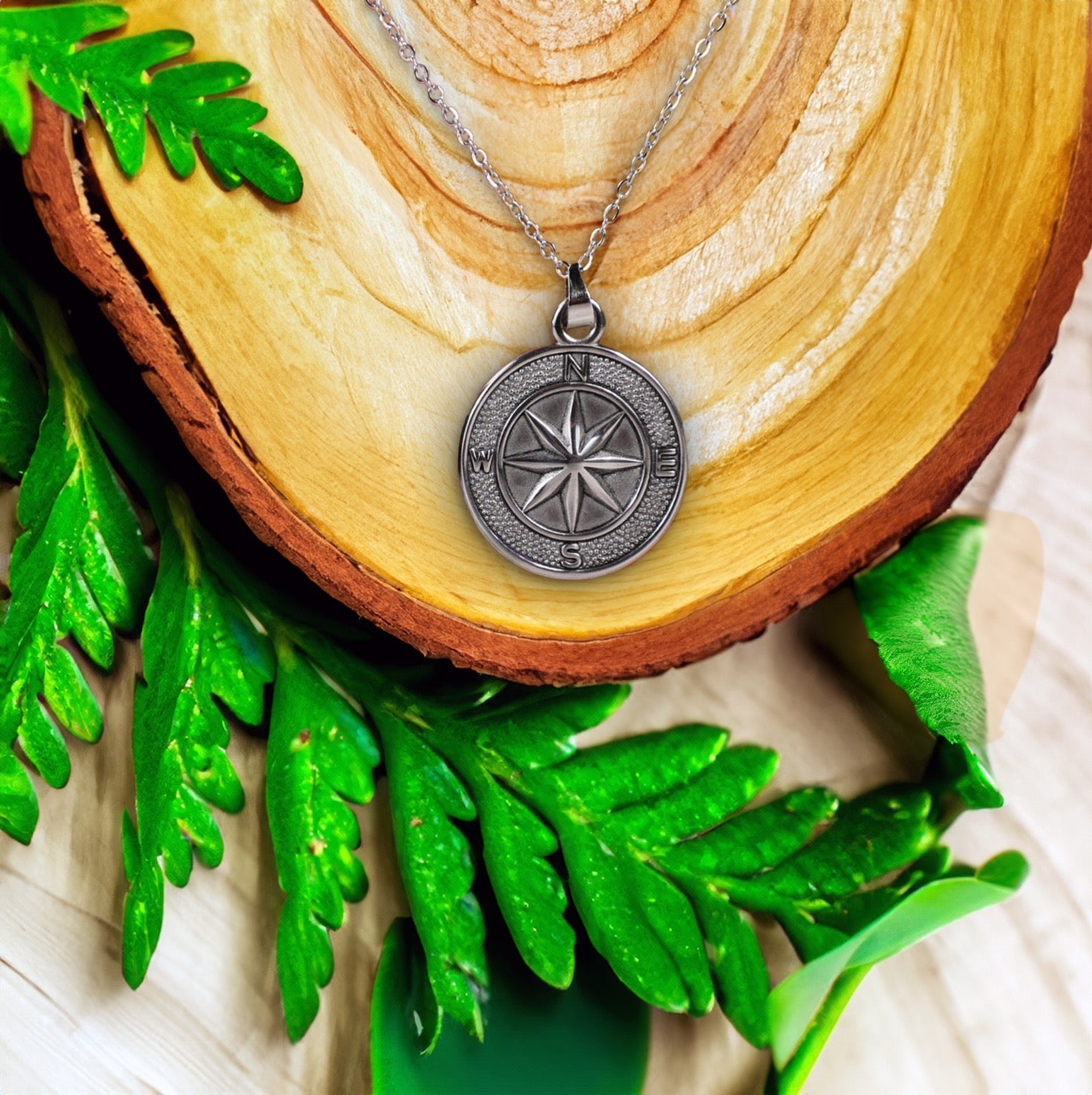 Compass Pendant Necklace