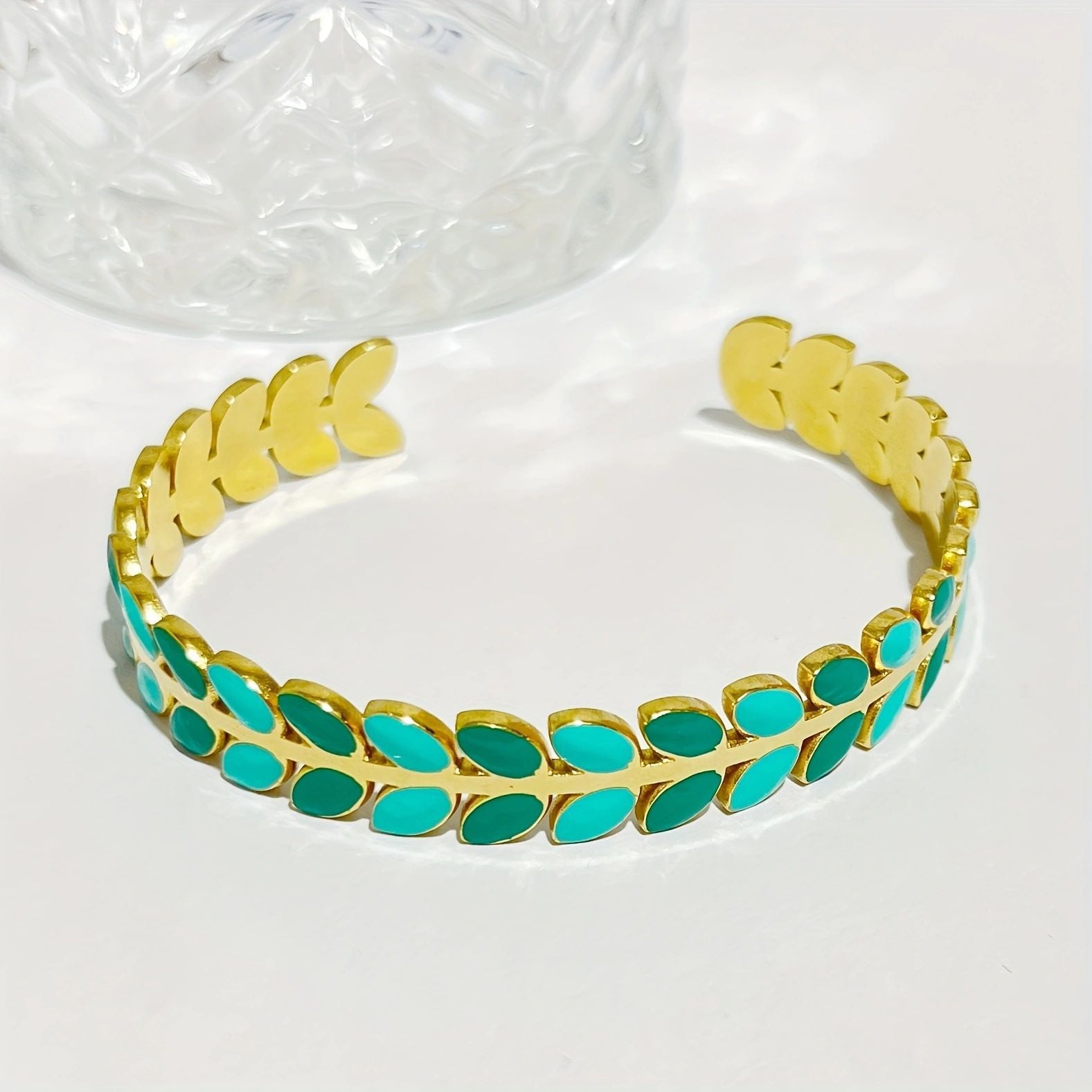 Azure Leaf Bangle