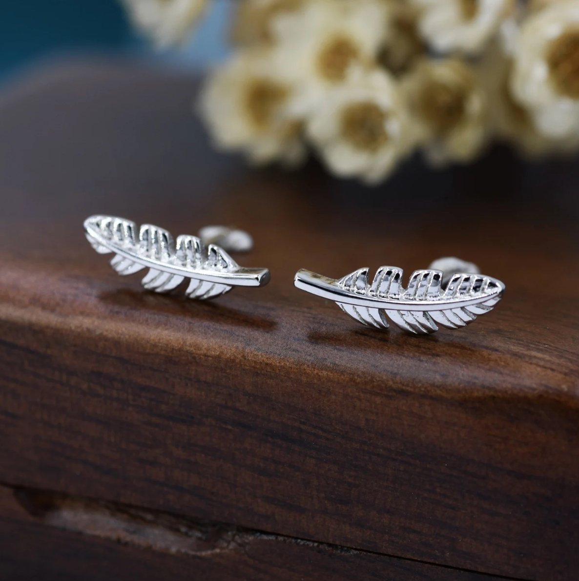 Feather Stud Earrings