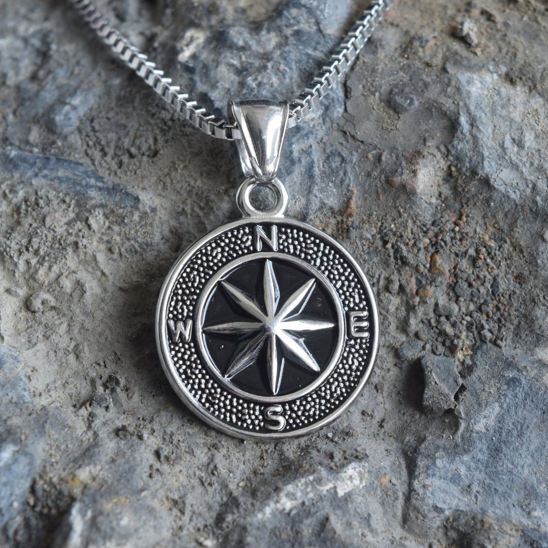 Compass Pendant Necklace - ASPENS JEWELERS