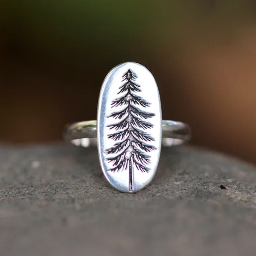 Dainty Pine Tree Ring - ASPENS JEWELERS