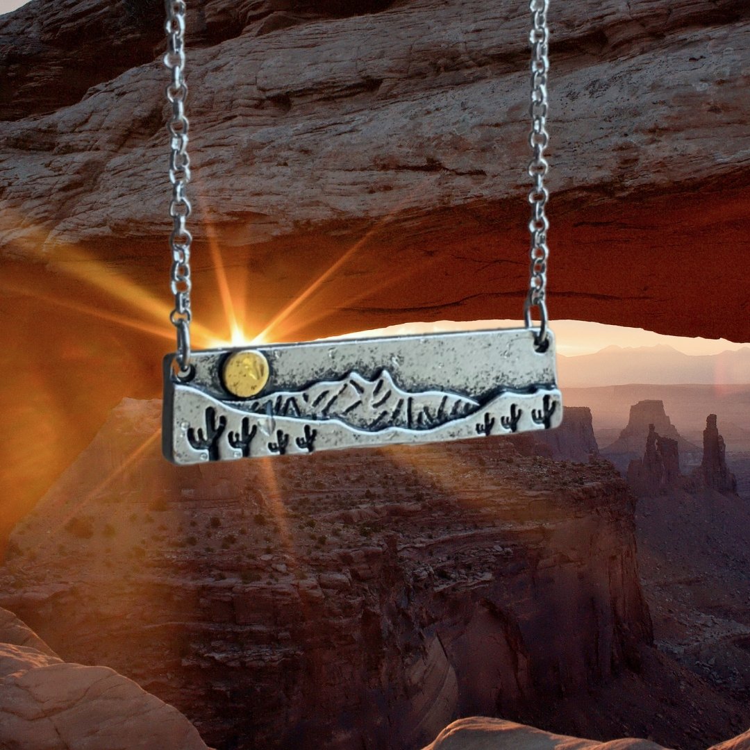 Desert Landscape Necklace - ASPENS JEWELERS