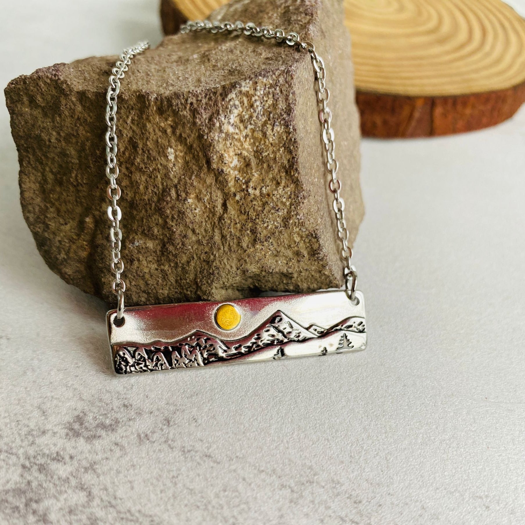 Rocky Mountain Bar Necklace - ASPENS JEWELERS