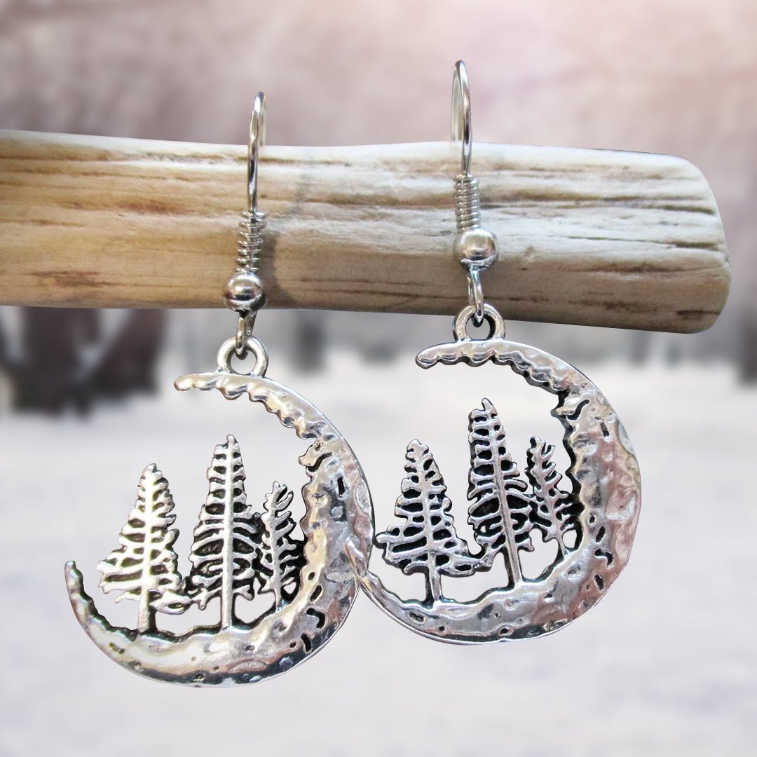 Tree Moon Earrings - ASPENS JEWELERS